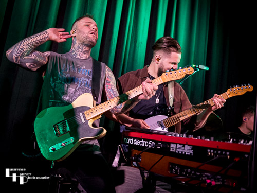 Kris Barras & Josiah J Manning on guitars