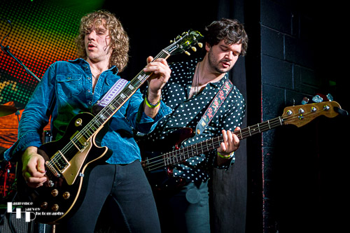 Alex Bender on guitar, Bo Howard on bass