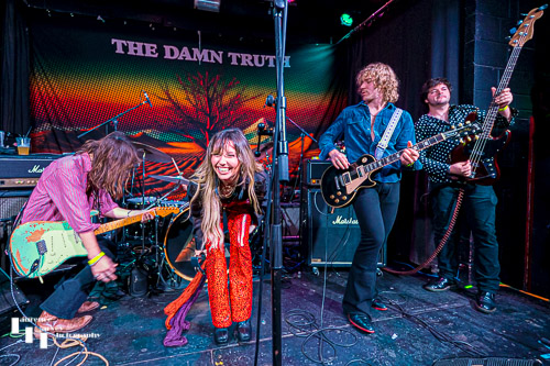 Parker Barrow on stage at The Waterfront Studio