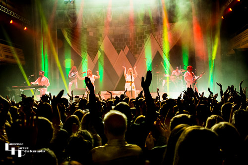 Voulez Vous on stage at The Apex