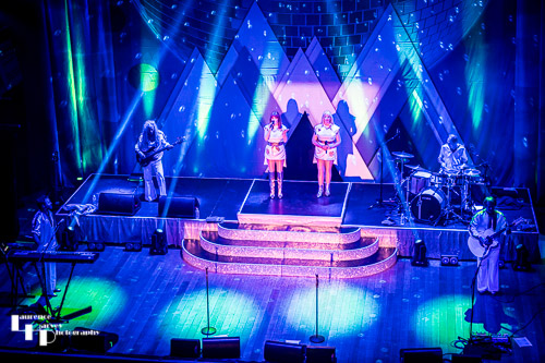 Voulez Vous on stage at The Apex