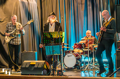 Wensum Blues Band on stage at Rackheath Village Hall