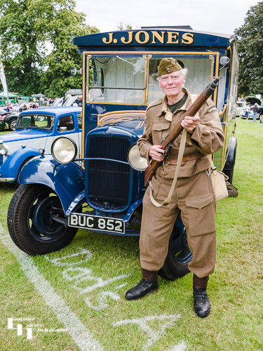 Dad's Army butchers van with ' Lance Corporal Jones'