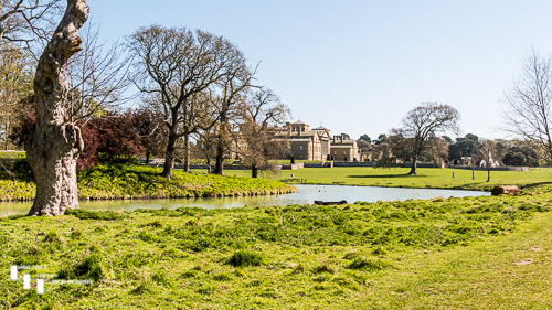 Holkham Hall & lake from the east