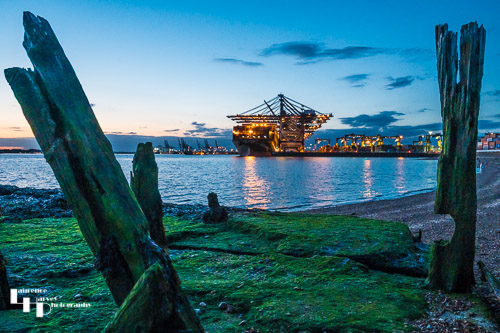 Container port at Landguard Point