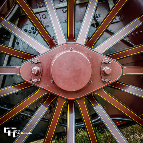 Traction engine wheel detail