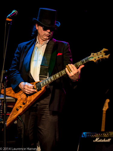 Russell 'Hitman' Alexander on guitar