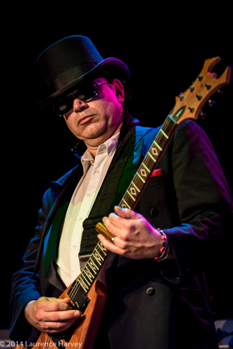 Russell 'Hitman' Alexander on guitar
