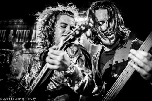 Virgil McMahon on guitar, Jack Timmis on bass