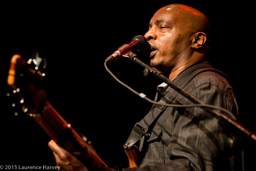Roger Inniss on bass