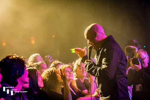 Dan Reed mixes it with the crowd