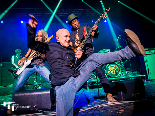 Dan Reed on vocals, Brion James on guitar & Melvin Branon Jr. on bass