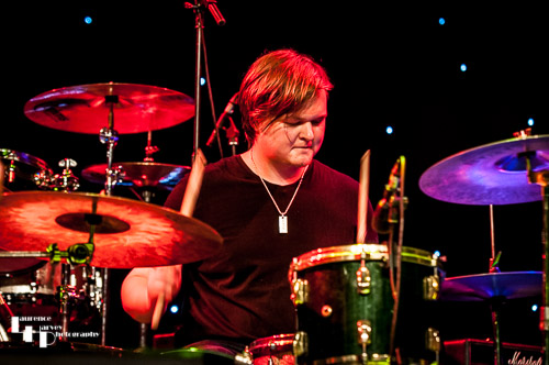 Charlie Simpson on drums