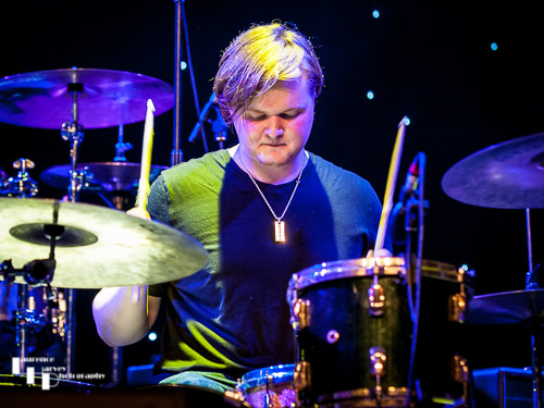 Charlie Simpson on drums