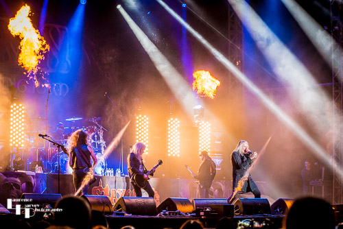 Saxon on stage at Ramblin' Man Fair