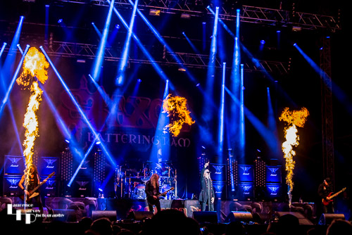 Saxon on stage at Ramblin' Man Fair