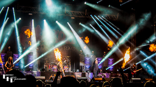 Saxon on stage at Ramblin' Man Fair