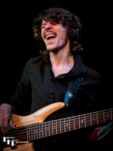 Adam Pyke on bass