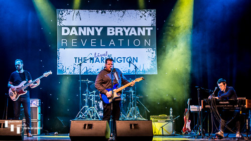 Danny Bryant & his band on stage at The Harlington