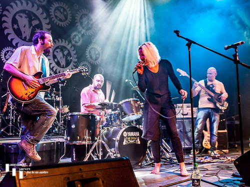 Northsyde on stage at The Harlington