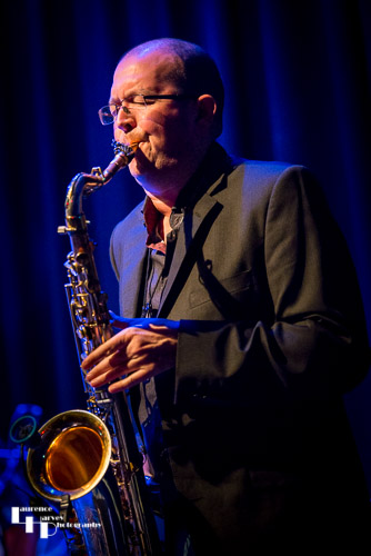 Phil Marshall on saxophone