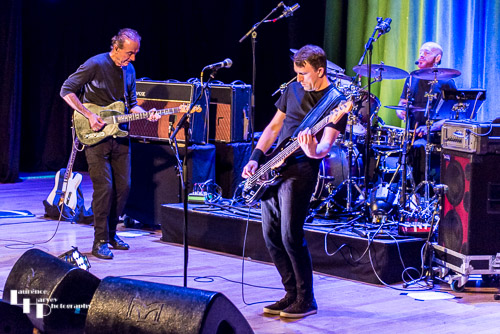 Hugh Cornwell & his band on stage at The Apex