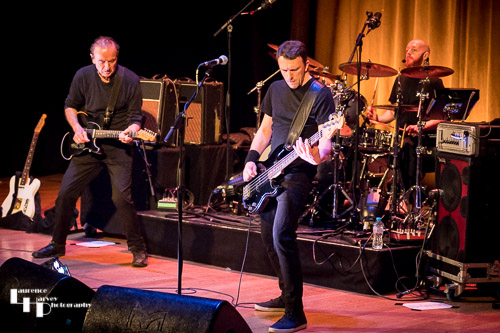Hugh Cornwell & his band on stage at The Apex