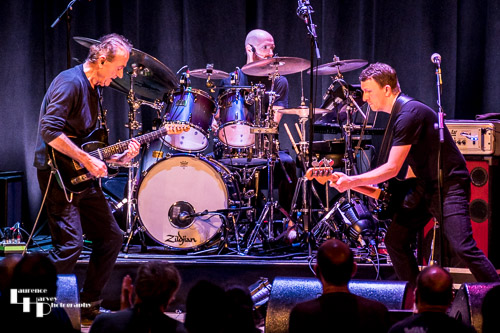 Hugh Cornwell & his band on stage at The Apex