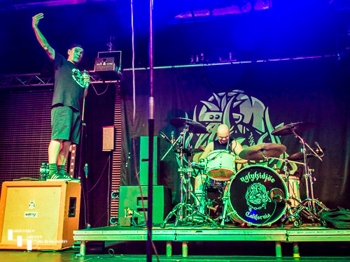 Whitfield Crane on lead vocals, Cam Greenwood on drums