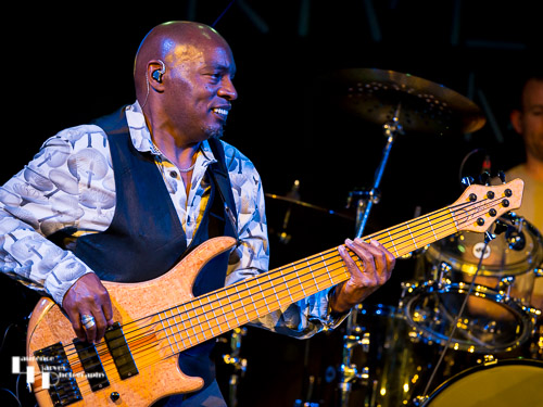 Roger Innis on bass