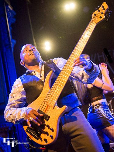 Roger Innis on bass