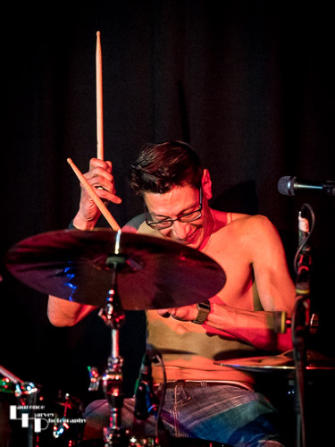 Simon 'Chip' Hunt on drums