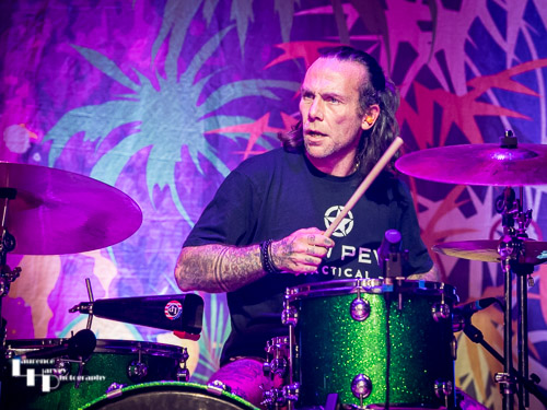 Ash Sheehan on drums
