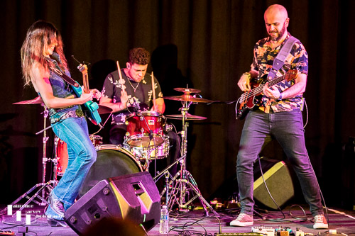 Susan Santos & her band on stage at The John Peel Centre