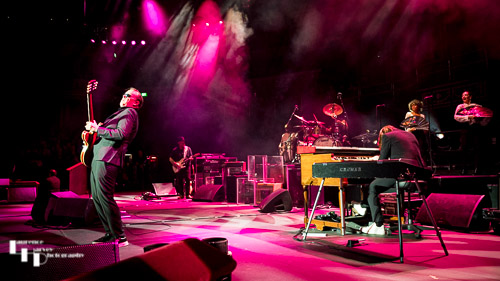 Joe Bonamassa & his band on stage at the Royal Albert Hall
