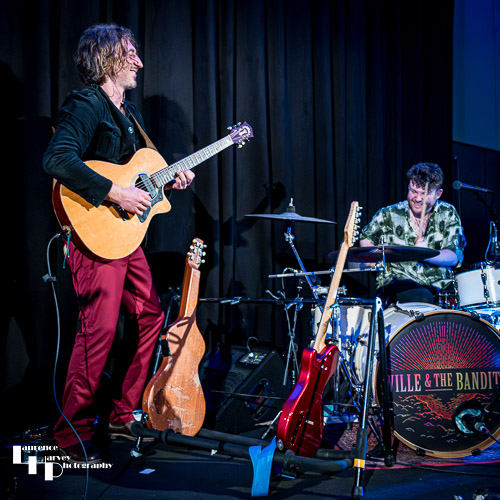 Wille Edwards on guitar, Zac O'Loughlin on drums