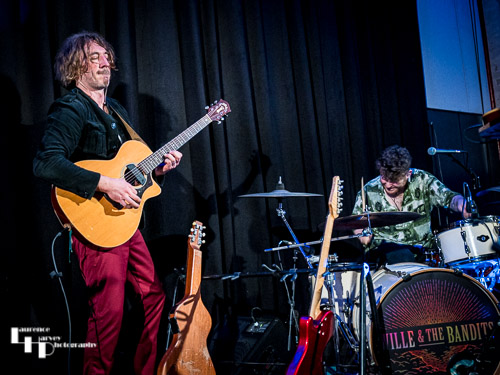 Wille Edwards on guitar, Zac O'Loughlin on drums