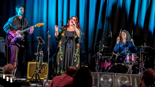 Alice Armstrong & her band on stage at The John Peel Centre