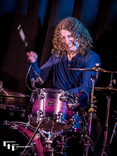 Kev Hickman on drums