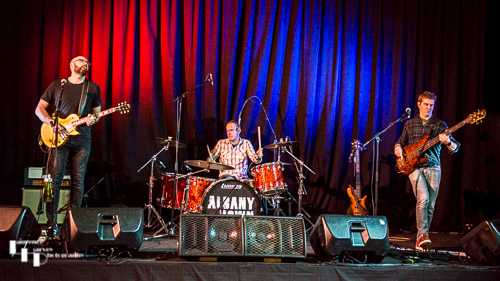Albany Down on stage at The John Peel Centre