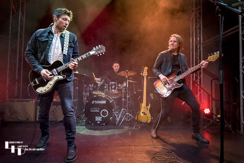 Aynsley Lister & his band on stage at Norwich Arts Centre