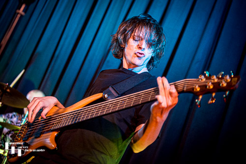 Adam Pyke on bass