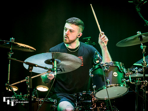 Thom Gardner on drums