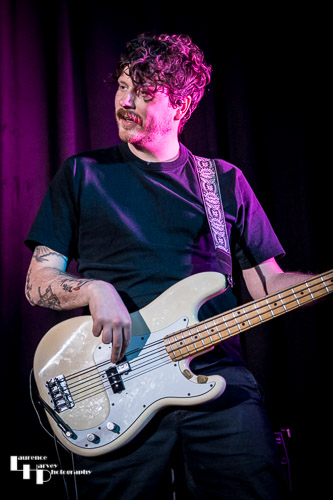 Jake Dickens on bass