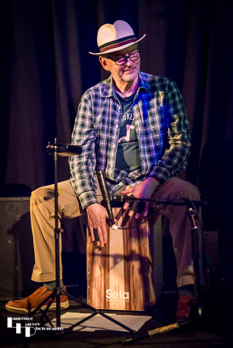 Mark Jones on Cajon drum