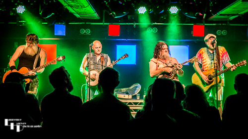 Hayseed Dixie on stage at The Waterfront