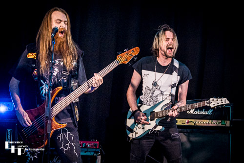Callum Mitchell on bass