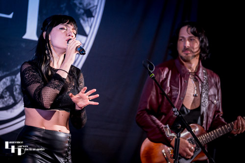 Grace Bond on vocals, Aaron Bond on guitar & vocals