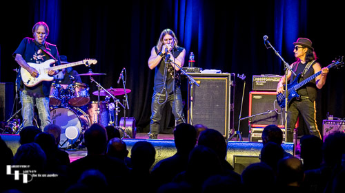The Walter Trout Band on stage at The Apex