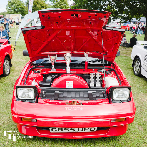 Prize winning red Toyota MR2